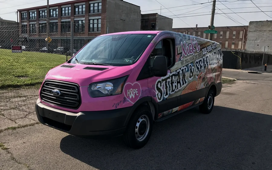 Nick's Steak & Seafood: Nicks Van Wrap Design